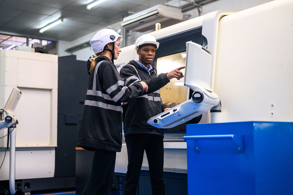 machine tending robot