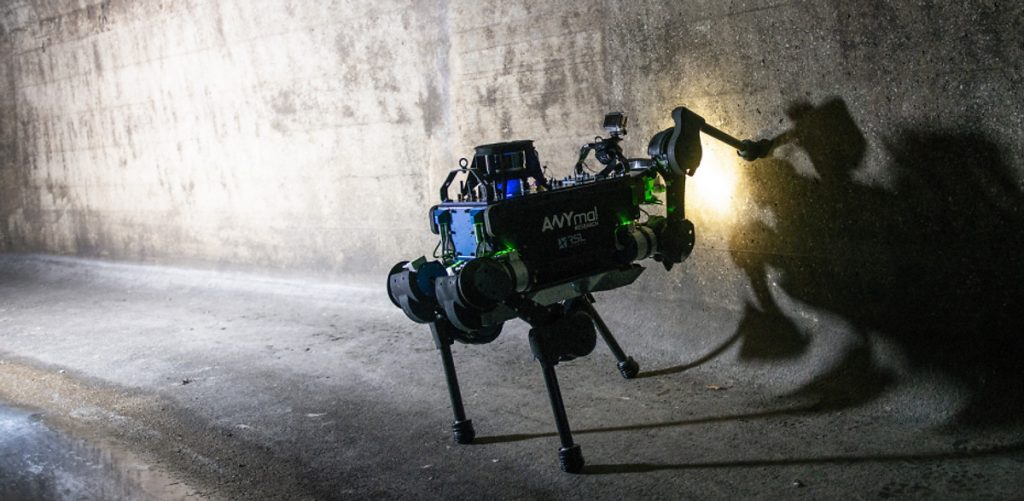 Robuki force torque sensors on the feet of ANYbotics ANYmal